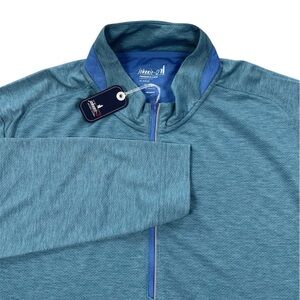Johnnie-O Brewer Performance Quarter-Zip Golf Pullover Green XL NWT